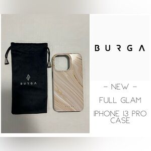 🆕BURGA - NEW - FULL GLAM BEIGE IPHONE 13 PRO CASE